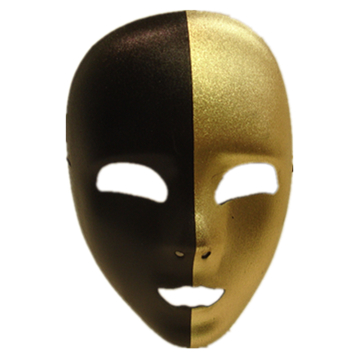 Mask face Gold/Black